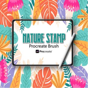 Nature Stamp Brush Set: Botanical Foliage for Procreate