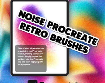 Retro-Noise Procreate Pinsel: Grain & Grit Texture Brush Set