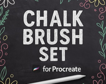 Procreate Kreide Pinsel Set | Lettering, Pinselset (Pinselset)
