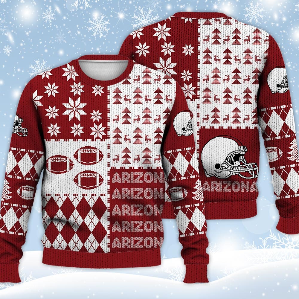 Discover Arizonna Cardinals Christmas Football Ugly Sweater