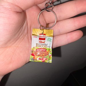 Mini Bag of Bacon Bits Keychain