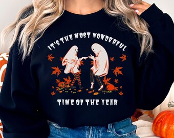 It's The Most Wonderful Time Of The Year Sweatshirt | Vintage Halloween Sweatshirt | Halloween Sweater | Halloween Lover Gift | Fall Sweater