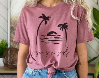 Beach Shirt | Trendy Shirts For Women | Summer Vibes Shirt | Vacation Shirt | Aesthetic Shirt | Summer Shirts for Women