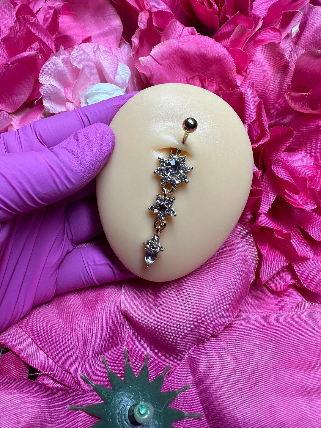 Belly Button Piercing Ring Belly Dance Jewelry Stainless Etsy