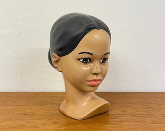 Vintage Marwal style 50s bust girl head mid century