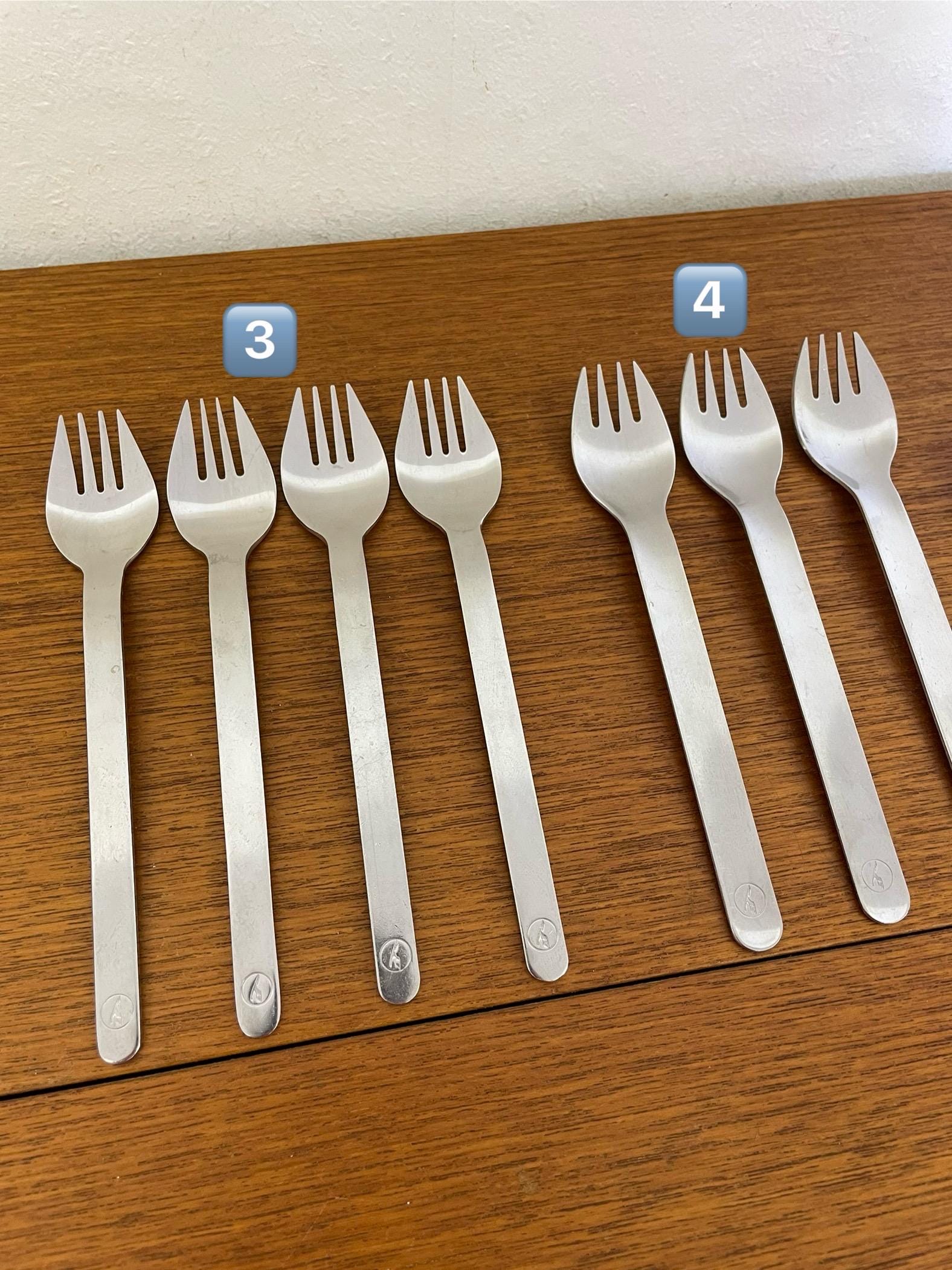 ルフトハンザ航空のカトラリーデザイン、ウルフ・カーナゲル作、70年代