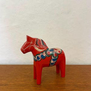木製置物　　ニルスオルソン　セット　ヴィンテージ　青　ブルー Nils olsson horse - Etsy 日本