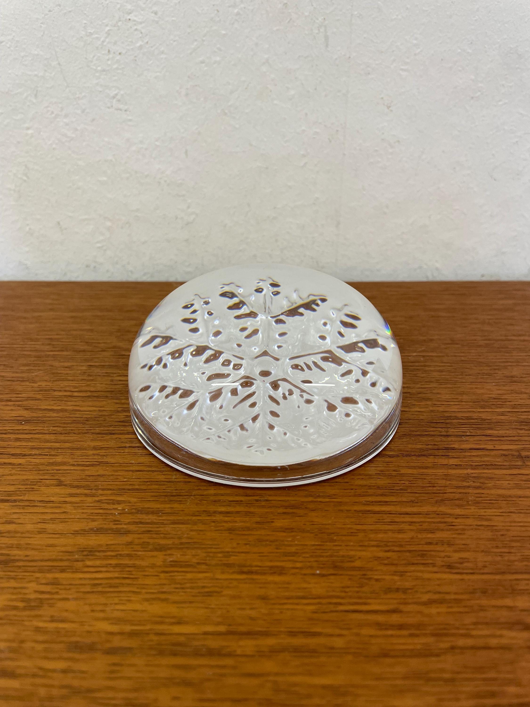 フランスの雪の結晶のペーパーウェイト/ペーパーウェイト/鉛クリスタル