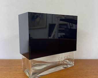 XXL Vintage Gucci Envy for men Perfume Bottle / Promotional Bottle made of glass and plastic