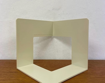 Helit bookend by W. Zeischegg made of plastic in white Made in West Germany 70s Mid Century Vintage