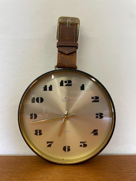 Junghans ATO-MAT S 掛時計 ゴールド Vintage Mantel Table Clock Watch Junghans Electric Ato-Mat S