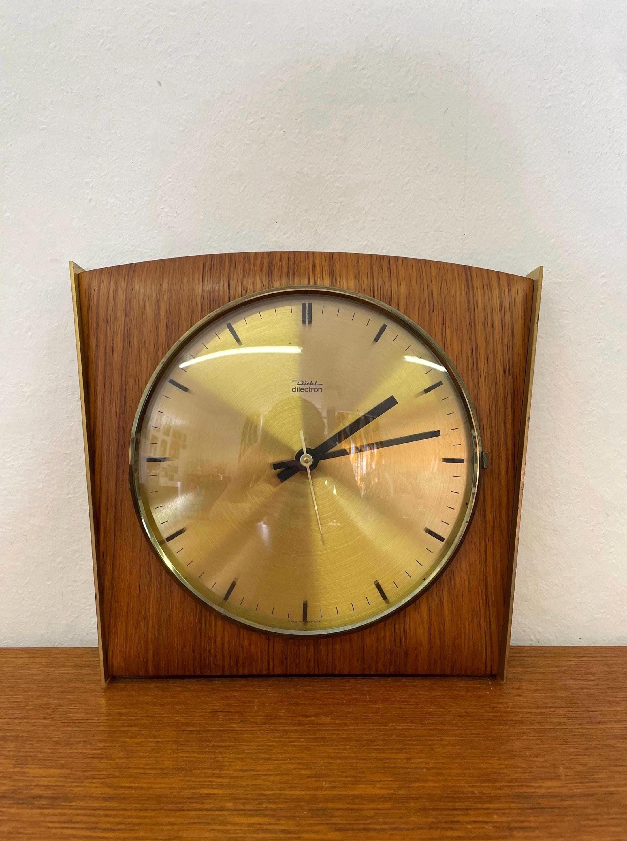 1960 Vintage Wall Clocks Brass - Etsy