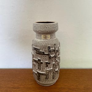 Carstens Tönnieshof Vase 4277 22 made of ceramic in grey Made in West Germany 70s Mid Century Vintage
