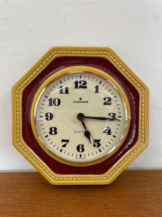 【極美品】FRESH SERVICE Wall Clock Khaki Seiko 12
