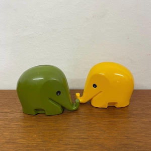 Tirelire Drumbo Green Elephant Attribuée à Luigi Colani Pour Dresdner Bank 1970s 2