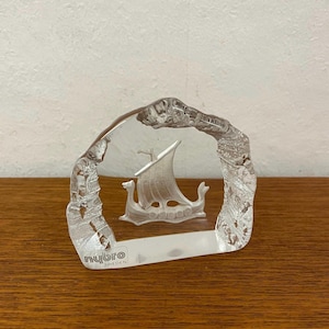 Nybro Crystal Sweden スウェーデン購入アートガラス ボウル Nybro
