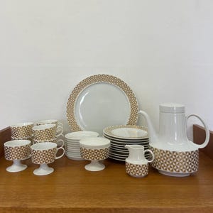 Service Vaisselle Vintage Artichaut – Pot à Confiture Inclus, Céramique Française
