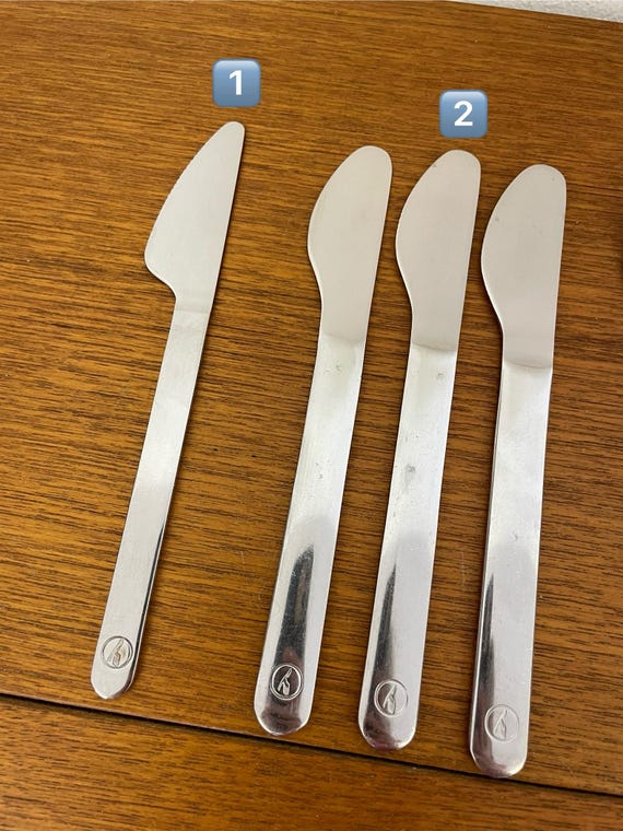 ルフトハンザ航空のカトラリーデザイン、ウルフ・カーナゲル作、70年代