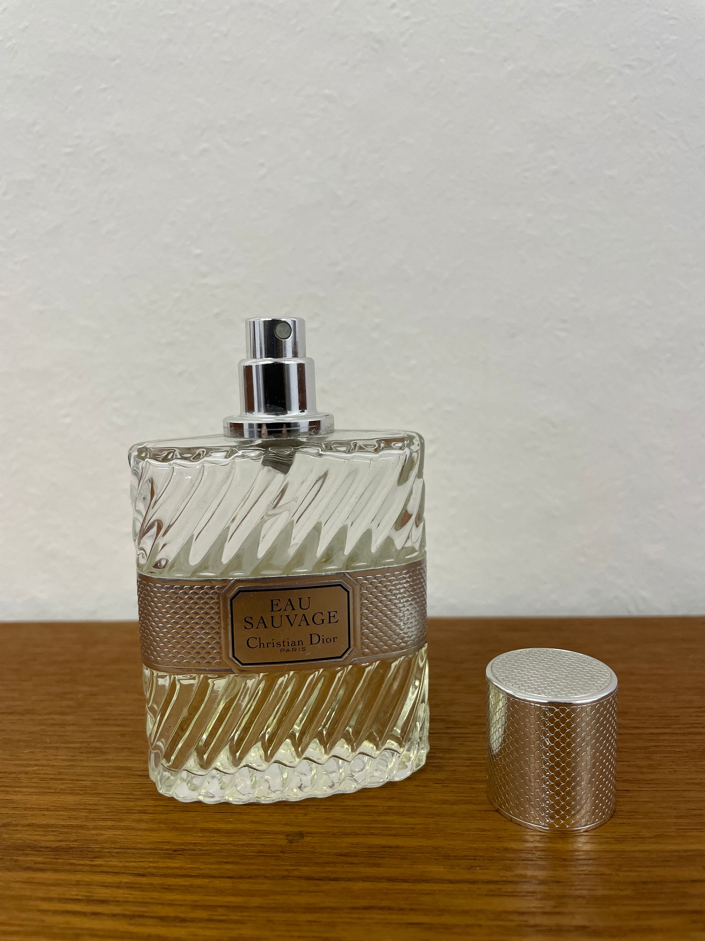 Vintage Eau Sauvage Christian Dior Perfume Bottle Fragrance Half Full Etsy UK