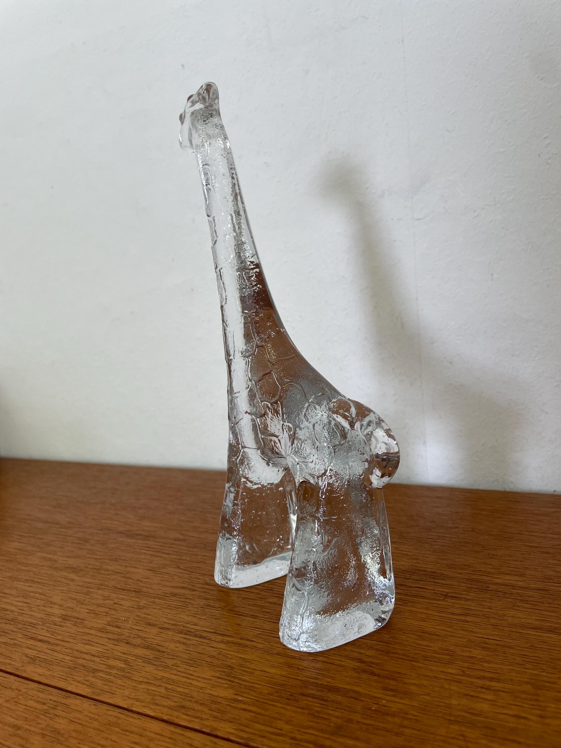 Kosta Boda Giraffe (23 Cm) Figure by Bertil Vallien Made of Glass