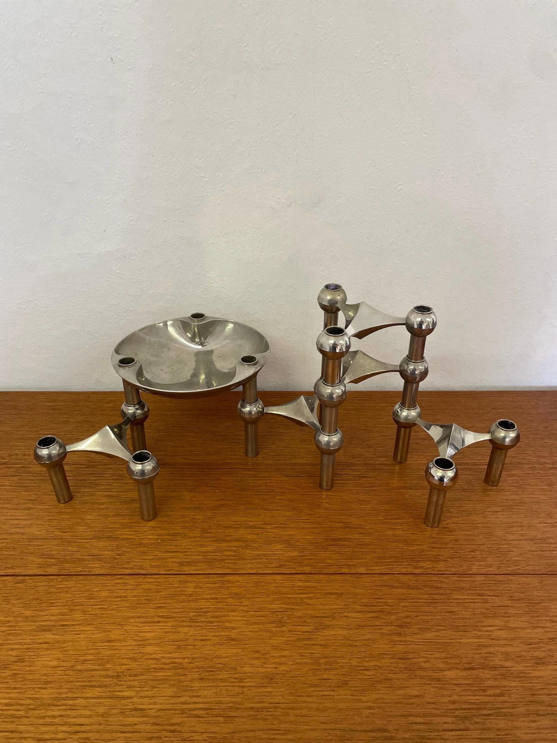 STOFF NAGEL ストッフナゲル 希少60年代オリジナルヴィンテージレア キャンドルホルダー ＆ フラワーベースの通販 | 家具