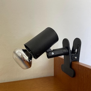 Paulmann clamp light / lamp for clamping in black 90s vintage