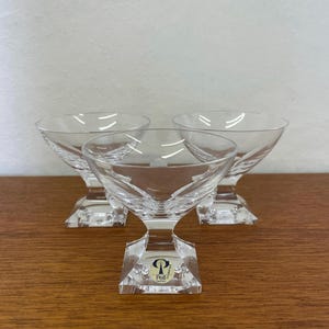 Set of 3 Peill & Putzler “Karat” glasses / liqueur glasses by Wilhelm Wagenfeld 60s Mid Century Vintage