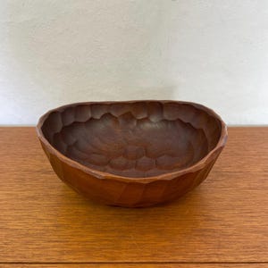 Danish teak bowl / dish 60s Mid Century Vintage