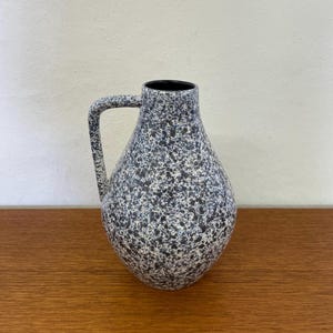 Speckled ceramic vase 211 in blue 60s Mid Century Vintage