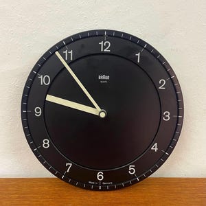 80S オリジナル BRAUN TYPE4861 ウォールクロック　アンティーク Large Vintage Braun Wall Clock - Etsy