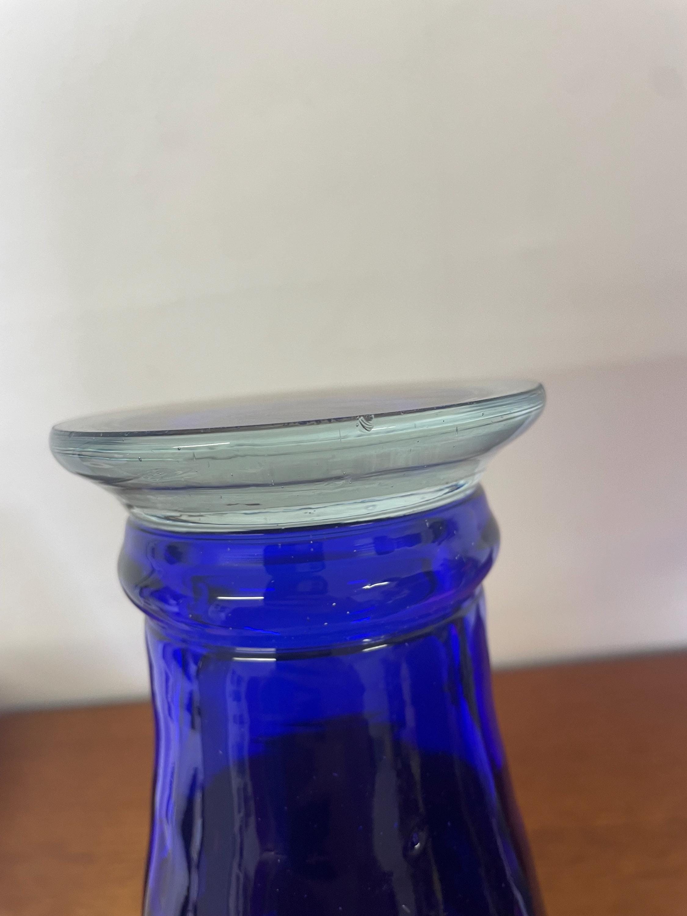 【新品未使用】Henrydean Flower vase ❷ Henry Dean Glass Vase in Blue With Orange Vintage - Etsy