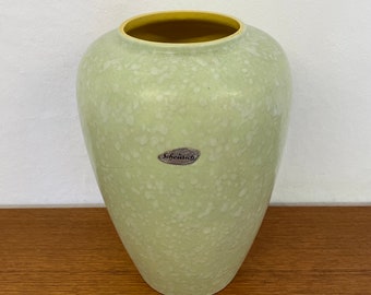 Große Mid Century Scheurich Keramik Vase Foreign 239 30 in grün 60er Vintage