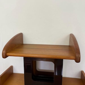 Teak wall shelf / bookcase / telephone shelf made of teak wood Made in Denmark 60s Mid Century Vintage