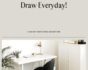 30-Day Drawing Challenge eBook | Unlock Your Creativity & Master Sketching Techniques | All Skill Levels Welcome!