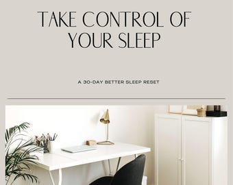 Controla tu sueño: Reinicio de 30 días para dormir mejor / Manual de sueño guiado, libro electrónico digital en PDF