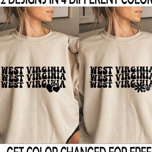 West Virginia Svg File West Virginia Retro Svg West Virginia Wavy Svg West Virginia West Virginia Png West Virginia Shirt Svg Cut File Insta