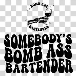 Qualcuno's Bomb Ass Barista Svg, Svg motivazionale, Barista Svg, Divertente Svg, Vodka Svg, T-shirt da donna Svg, Ondulato impilato Svg, Circut