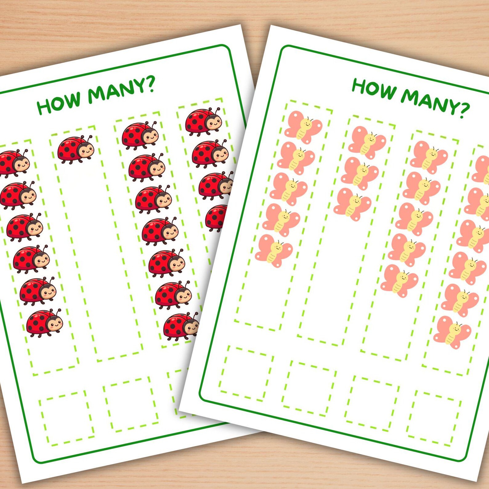 Printable Math Counting Worksheets | How Many? Activities for Preschool ...