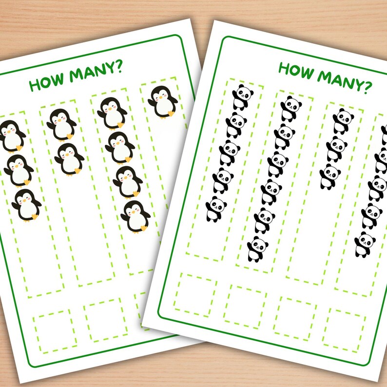 Printable Math Counting Worksheets | How Many? Activities for Preschool ...