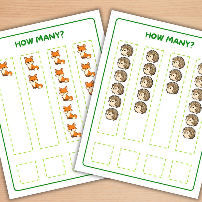 Printable Math Counting Worksheets | How Many? Activities for Preschool ...