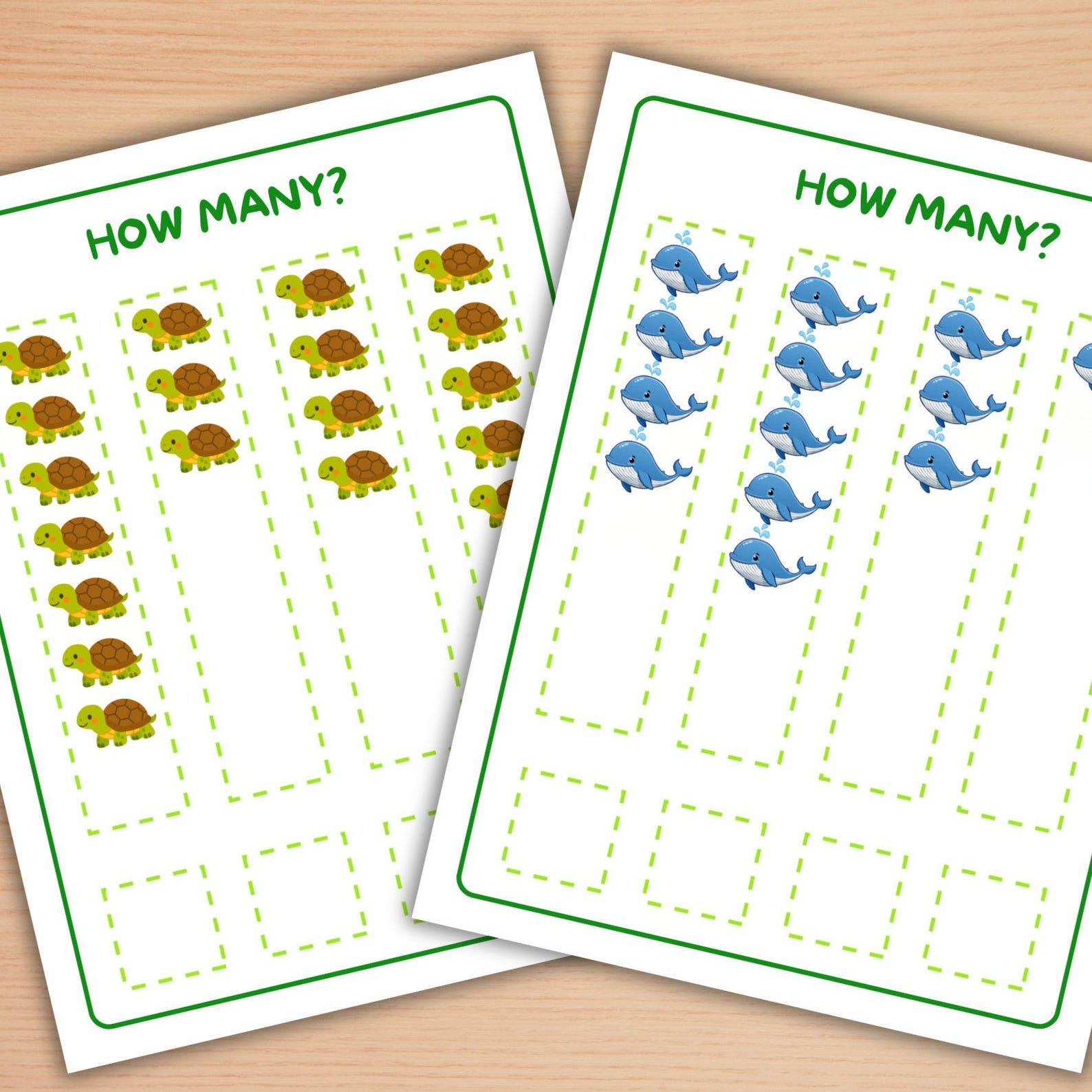 Printable Math Counting Worksheets | How Many? Activities for Preschool ...