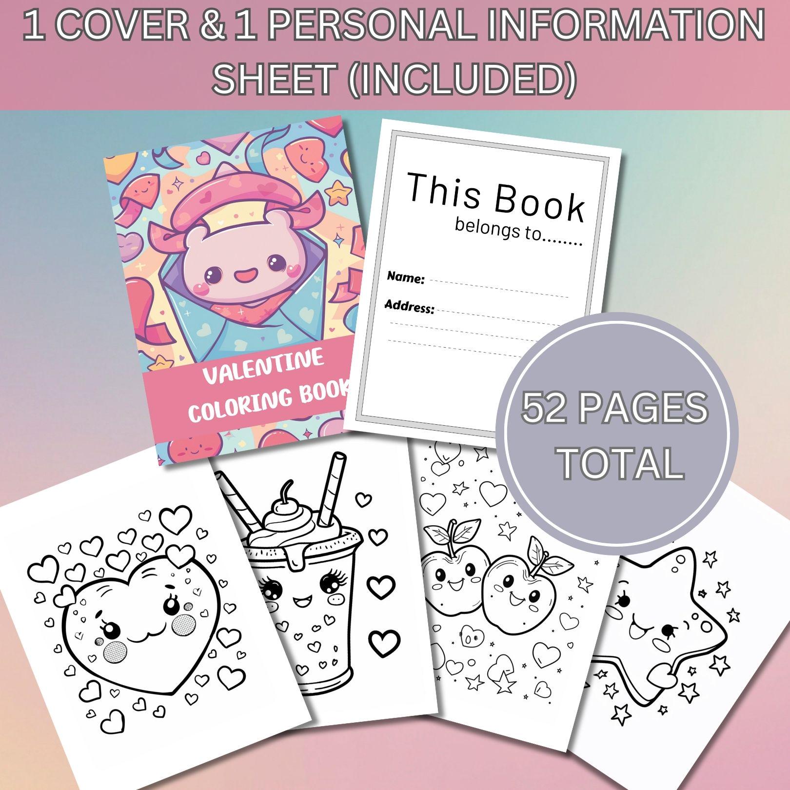 Kawaii Coloring Book (digital Download) | Coloring Pages for Kids - Etsy