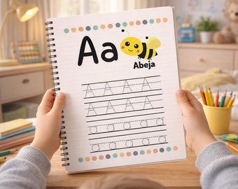 Páginas para colorear y trazar el alfabeto español / Actividad preescolar (PDF)