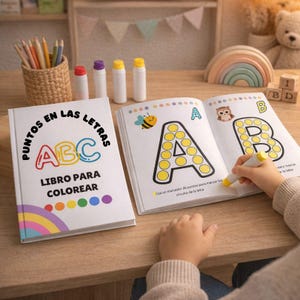 ABC Book in Spanish | Do a dot Alphabet | Spanish Teacher | Printable Activity for kids