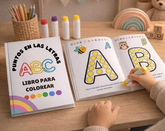 ABC Book in Spanish | Do a dot Alphabet | Spanish Teacher | Printable Activity for kids
