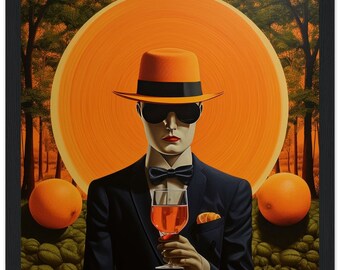 Aperol Spritz Poster | Aperol Cocktail Commercial | Bar Art Print | Wine Prints | Kitchen Poster | Alcohol Prints | Gift