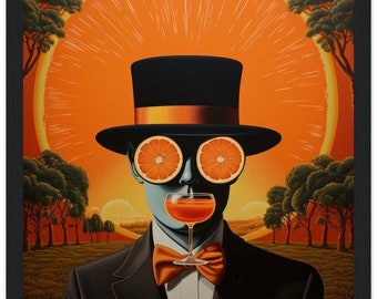 Aperol Spritz Poster | Orange Cocktail Commercial | Bar Art Decor | Kitchens Posters | Alcohol Prints | Gift