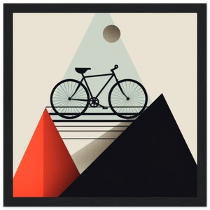 Road bike poster | Bicycle picture | bicycle poster | cycling wall art | minimal wall decor | ride a bike