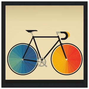 Road bike poster | Bicycle picture | bicycle poster | cycling wall art | minimal wall decor | ride a bike