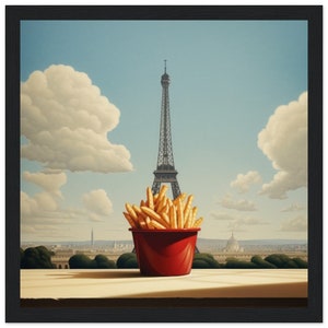 French fries poster | French Fries Print | French fries style | Kitchen Home Decor | Restaurant Decor | Burger Poster | French fries lover gift